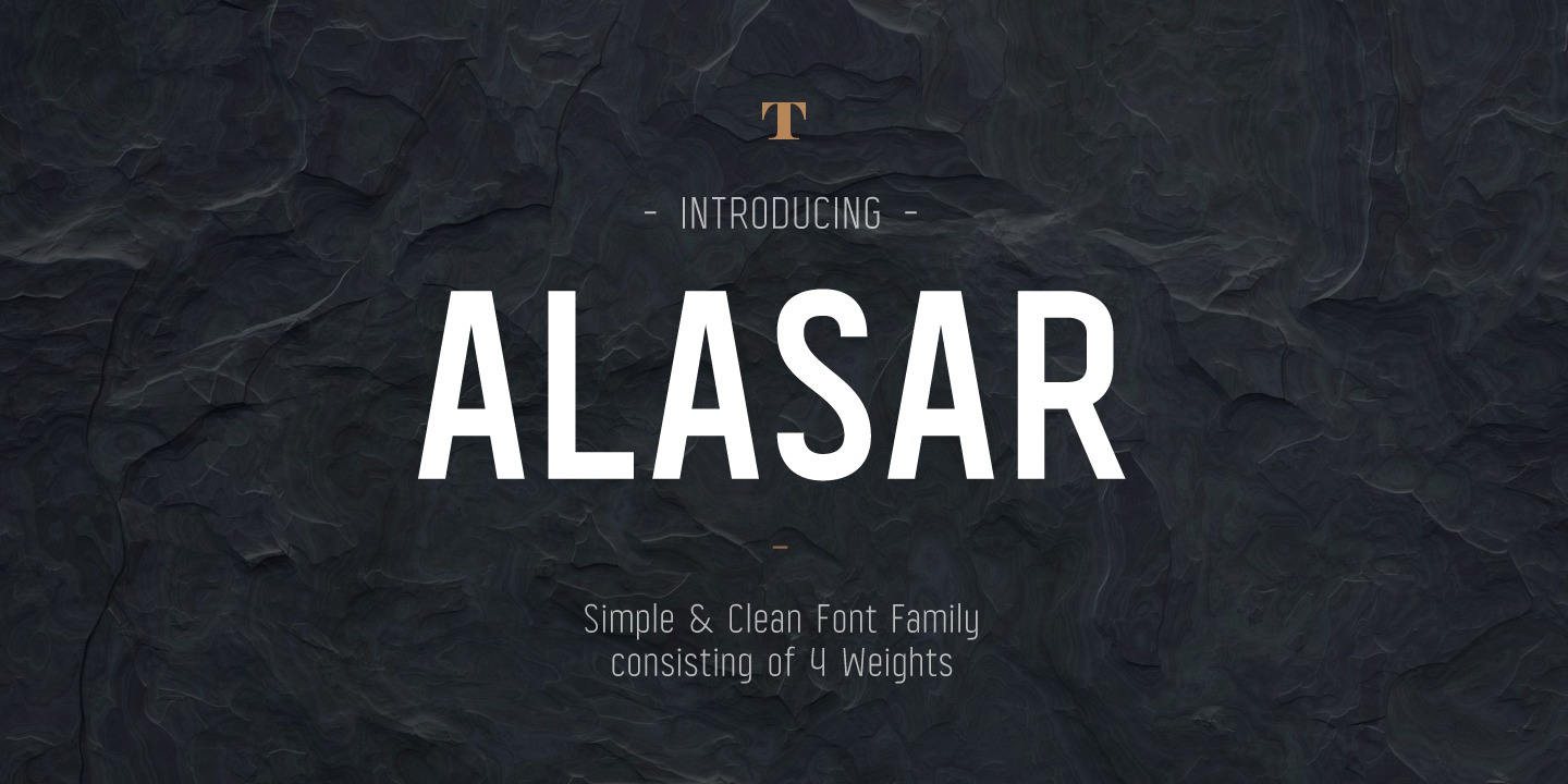 Przykładowa czcionka Alasar #1